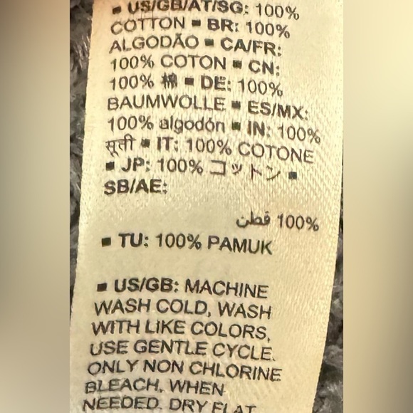 Goodthreads | 100% Cotton Charcoal Chunky Knit Turtleneck Sweater (M) - Picture 5 of 6